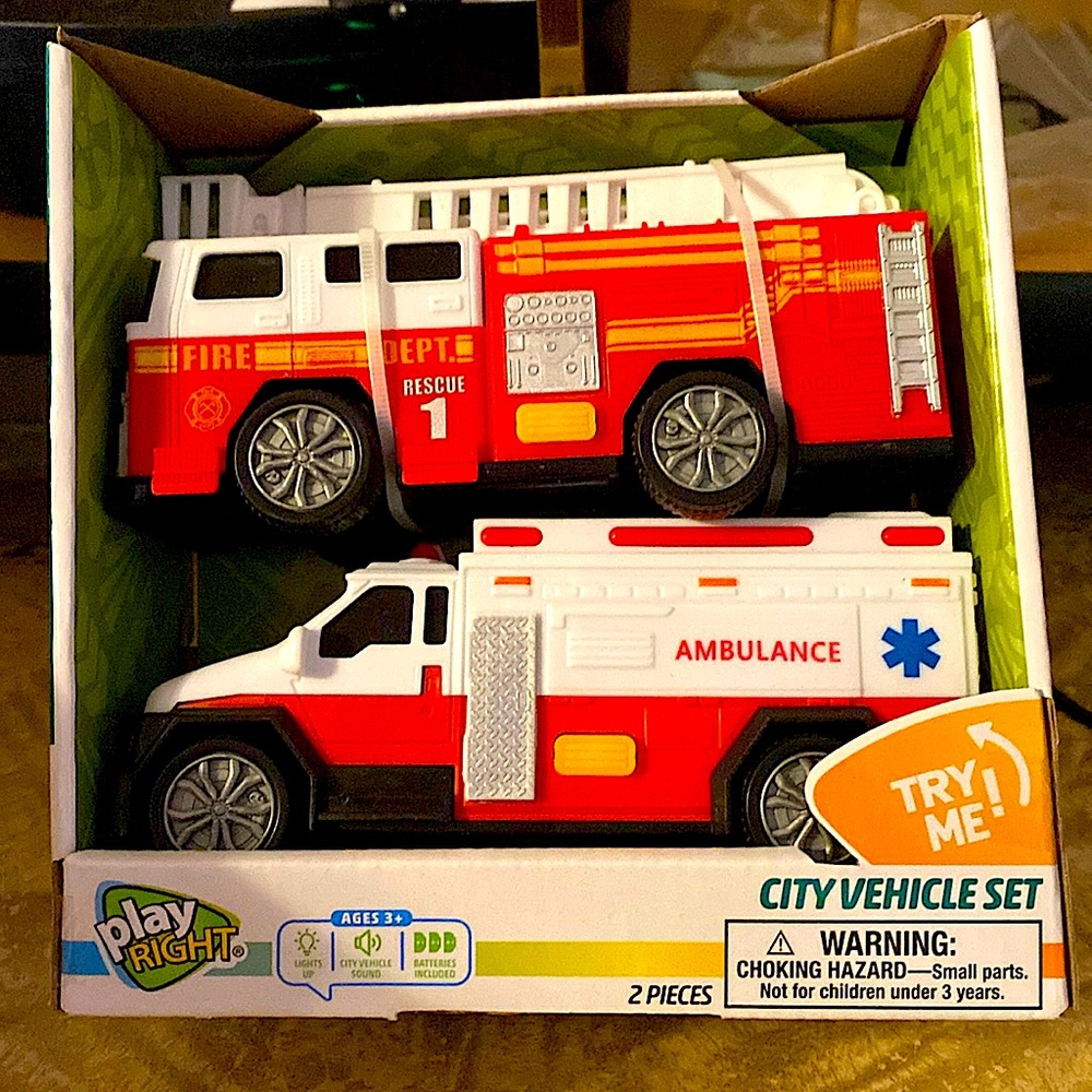 NWOT Play Right City Vehicle Set